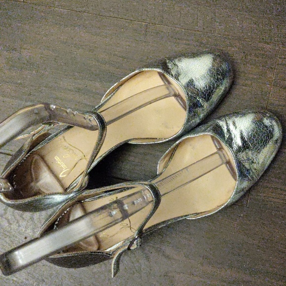 Christian Louboutin | Shoes | Christian Louboutin Silver Metallic